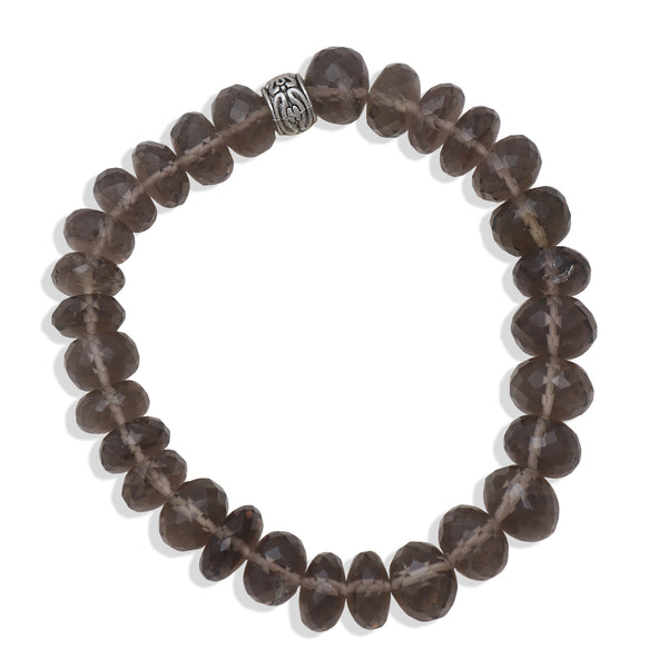 Natural Smoky Quartz Beads Bracelet