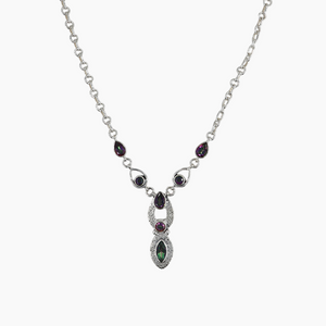 Mystic Quartz Silver Designer Necklace
