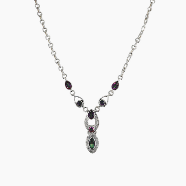 Mystic Quartz Silver Designer Necklace