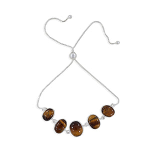 925 Sterling Silver Tiger Eye Bracelets