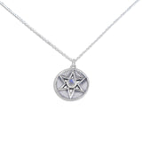 Rainbow Moonstone Gemstone Sterling Silver Necklace
