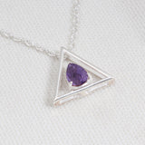 Citrine Silver Minimalist Necklaces