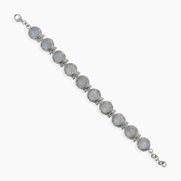 925 Silver Rainbow Moonstone Bracelets
