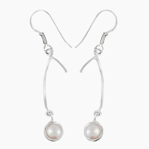 Hessonite Silver Earrings