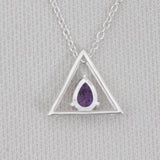 Citrine Silver Minimalist Necklaces