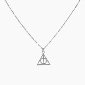 Triangle Shape Sterling Silver Minimalist Necklace For Girls