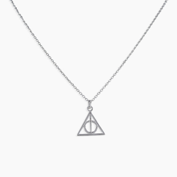 Triangle Shape Sterling Silver Minimalist Necklace For Girls