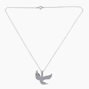 Fly Bird Necklace With Chain 925 Sterling Silver Necklace