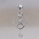 Natural Rainbow Moonstone 925 Sterling Silver Pendant