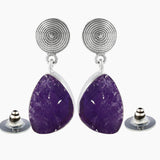 Aquamarine Silver Earring