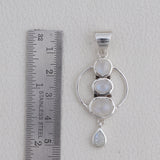 925 Silver Rainbow Moonstone Pendant