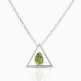 Citrine Silver Minimalist Necklaces