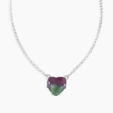 925 Silver Lapis Lazuli Minimalist Heart Necklaces