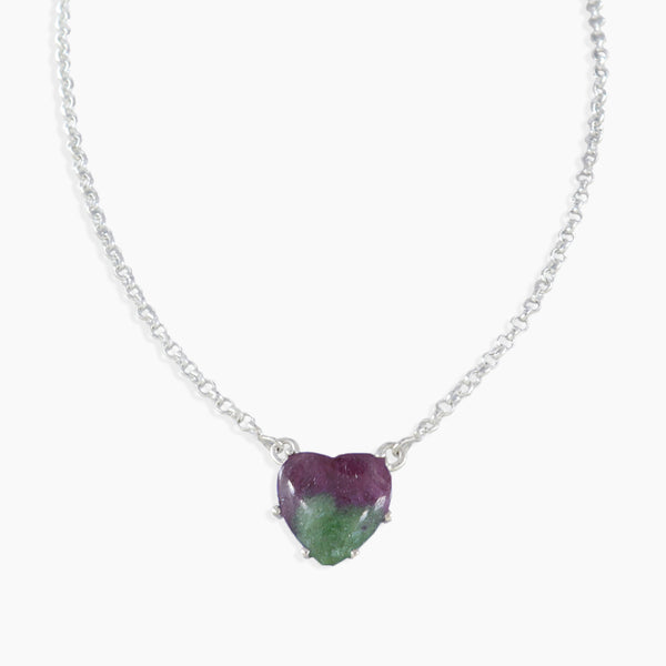 925 Silver Lapis Lazuli Minimalist Heart Necklaces