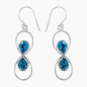 Mystic Quartz Silver Earring