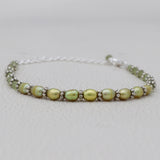 Peridot & Pearl Beads Bracelet