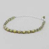 Peridot & Pearl Beads Bracelet