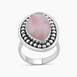 Pink Opal Silver Pendant Sets