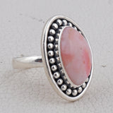 Pink Opal Silver Pendant Sets