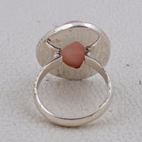 Pink Opal Silver Pendant Sets