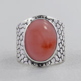 925 Starling Silver Rainbow Moonstone Ring