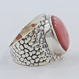 925 Starling Silver Rainbow Moonstone Ring