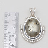 Golden Pyrite Silver Pendants