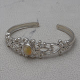 925 Sterling Silver Ethiopian Opal Cuff Bangle