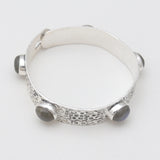Labradorite Silver Bangles
