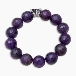 Natural Amethyst Beads Bracelet
