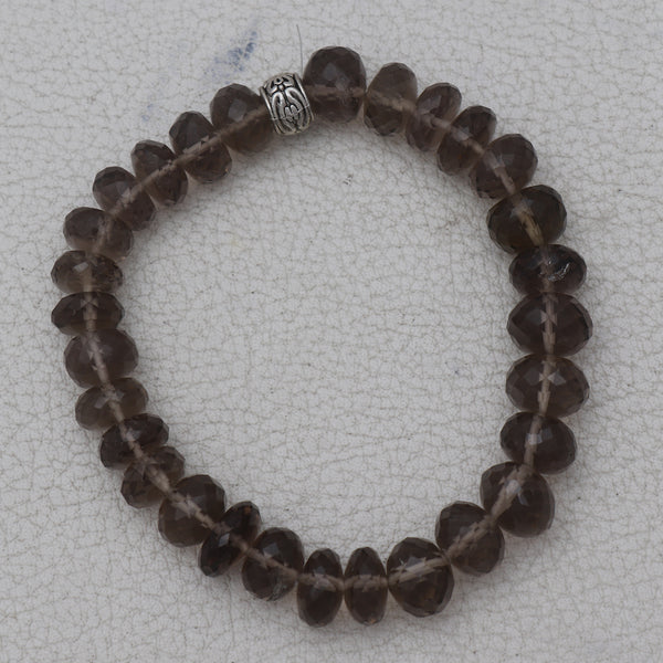 Natural Smoky Quartz Beads Bracelet