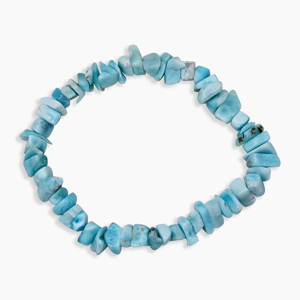 Natural Larimar Beads Bracelets
