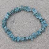 Natural Larimar Beads Bracelet