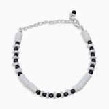 Black Onyx & Abstrace Beads Bracelet