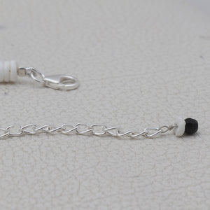 Black Onyx & Abstrace Beads Bracelet