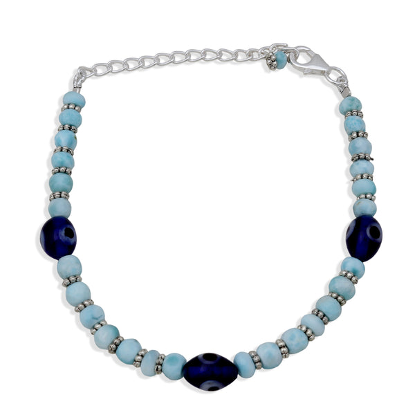 Larimar Beads Bracelet