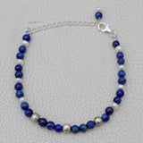 Lapis & Pearl Beads Bracelet