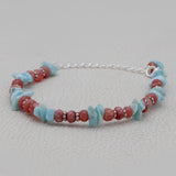 Larimar & Pink Opal Beads Bracelet