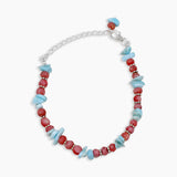 Larimar & Pink Opal Beads Bracelet