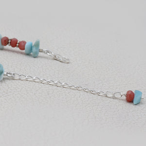 Larimar & Pink Opal Beads Bracelet