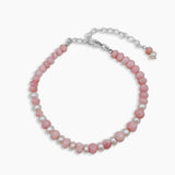 Pink Opal & Pearl Beads Bracelets