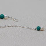 Turquoise & Pearl Beads Bracelet