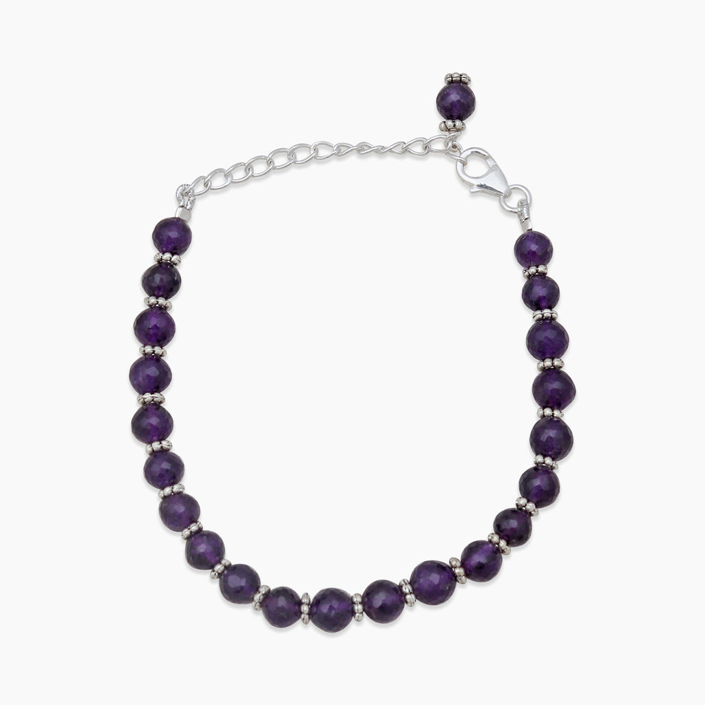 Amethyst Beads Bracelet
