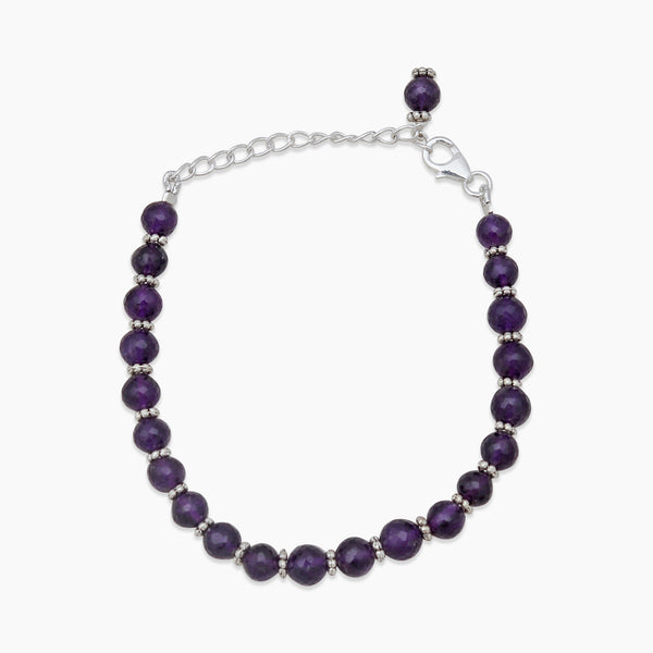 Amethyst Beads Bracelet