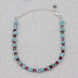 Larimar & Tourmaline Beads Bracelet