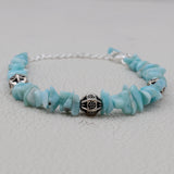 Larimar Beads Bracelet