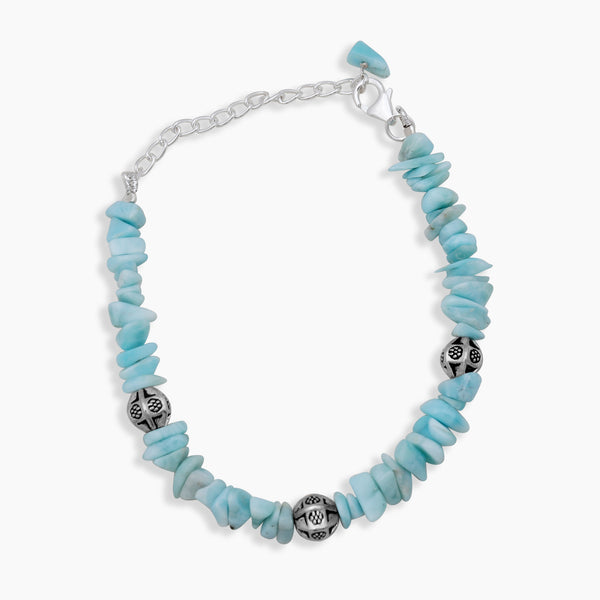 Larimar Beads Bracelet