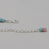 Larimar & Pink Opal Beads Bracelet