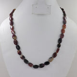 Natural Oval Cabochon Multi-Color Tourmaline Beads Necklace