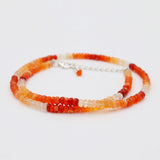 Fire Opal Beads Necklace